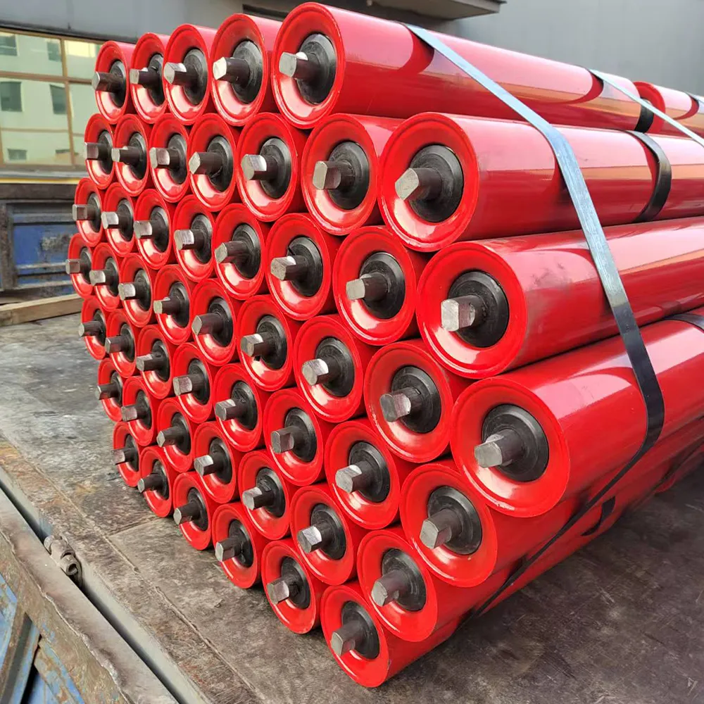 Rouleaux porteurs et rouleaux libres pour systèmes de convoyeurs à bande - C...